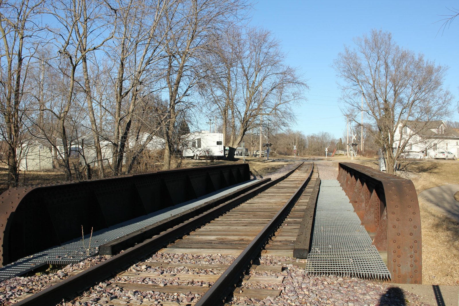 Looking north